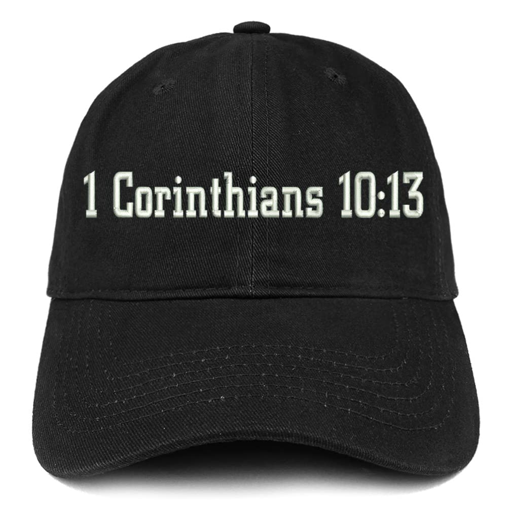 Trendy Apparel Shop 1 Corinthians 10:13 Low Profile Soft Cotton Baseball Cap