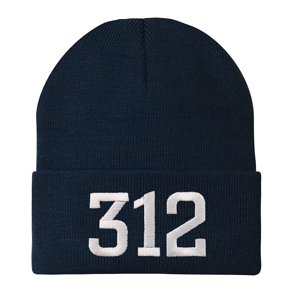 Trendy Apparel Shop 312 Chicago IL Old English Embroidered Long Cuff Beanie