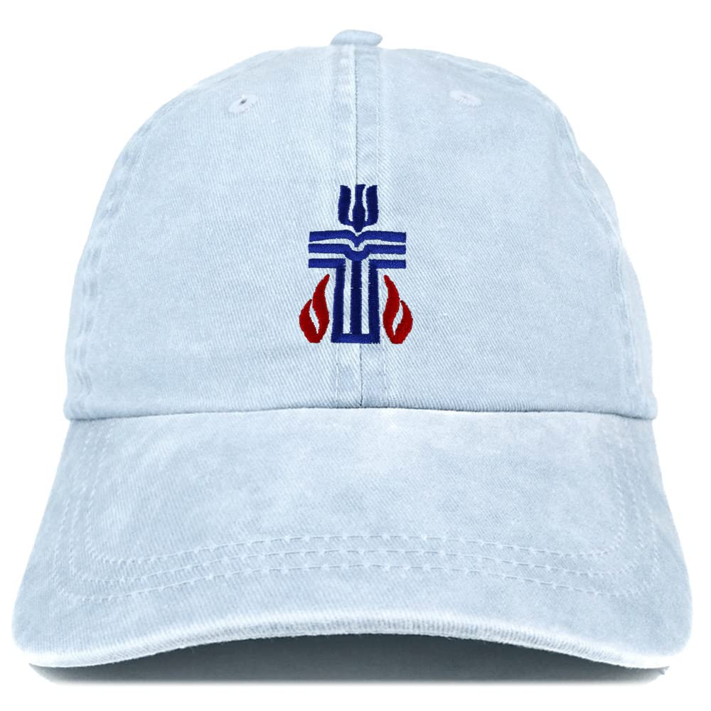 Trendy Apparel Shop Presbyterian Church Embroidered Pigment Dyed Washed Baseball Cap