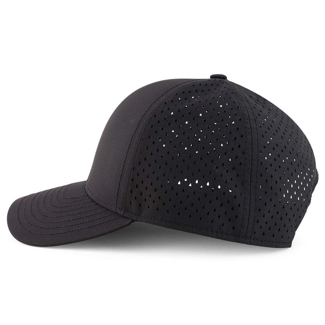 Trendy Apparel Shop Oversize XXL Laser Cut Holes Back Performance Snapback Ball Cap