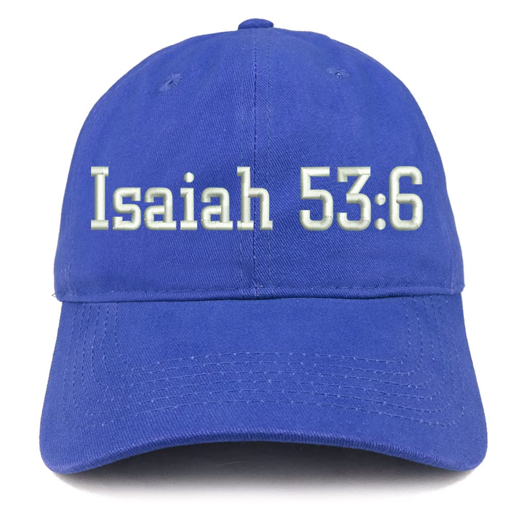 Trendy Apparel Shop Isaiah 53:6 Low Profile Soft Cotton Baseball Cap