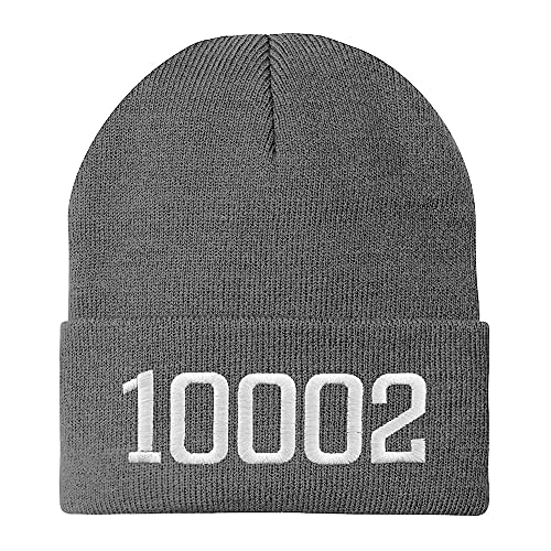 Trendy Apparel Shop 10002 New York Old English Embroidered Long Cuff Beanie