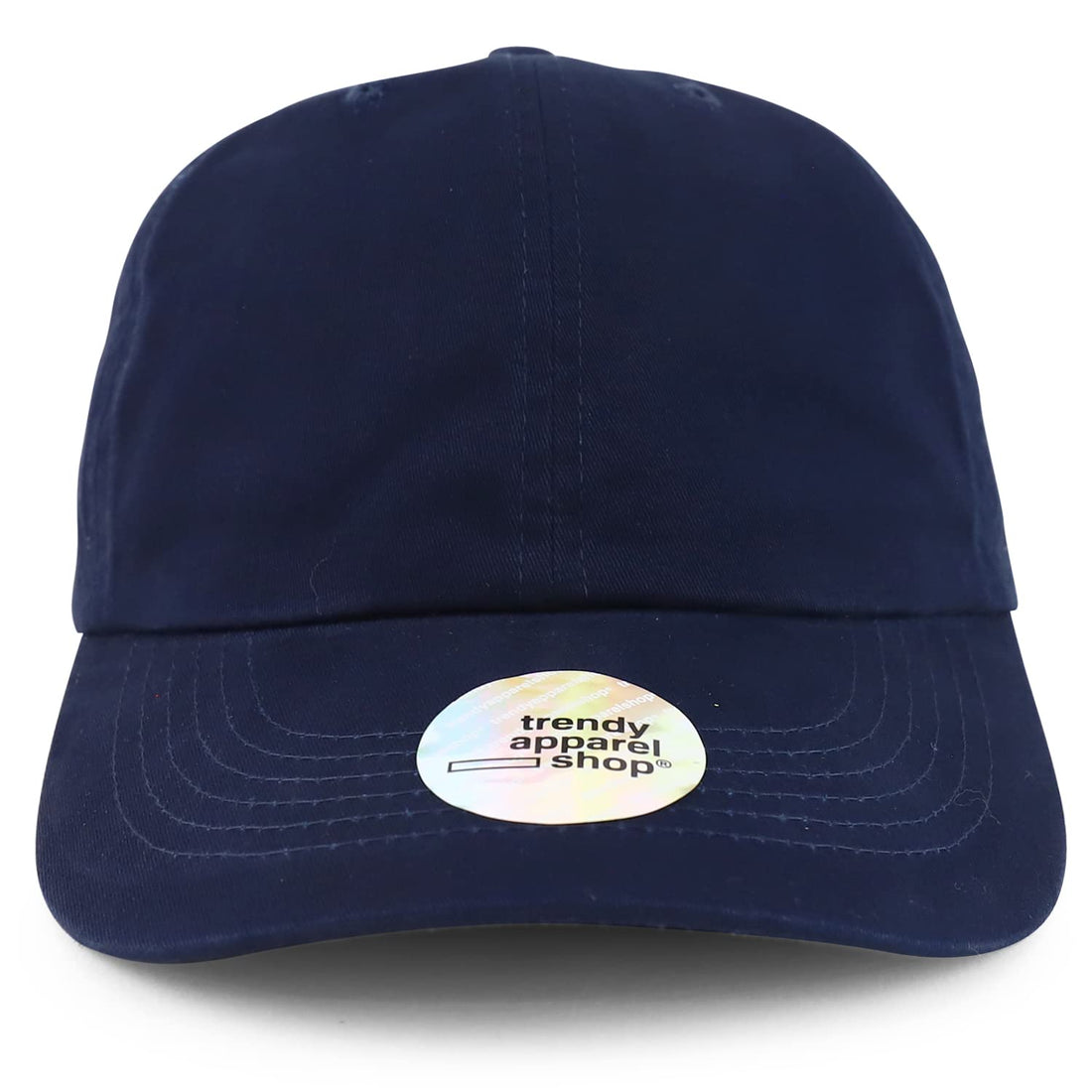 Trendy Apparel Shop Oversized XXL Organic Cotton Unstructured Soft Crown Cotton Dad Hat