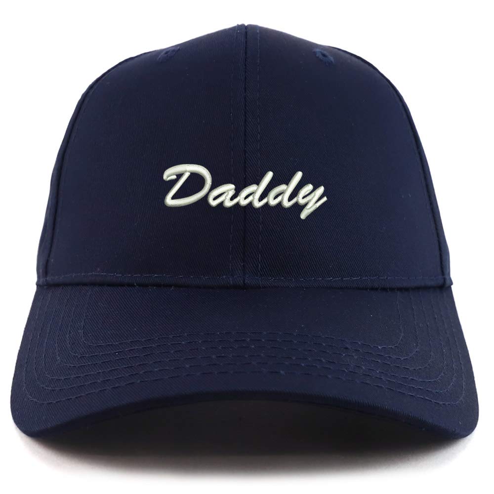 Trendy Apparel Shop Daddy Script Font Embroidered Sturctured Baseball Cap