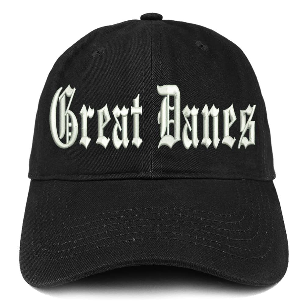 Trendy Apparel Shop Old English Great Danes Low Profile Soft Cotton Baseball Cap