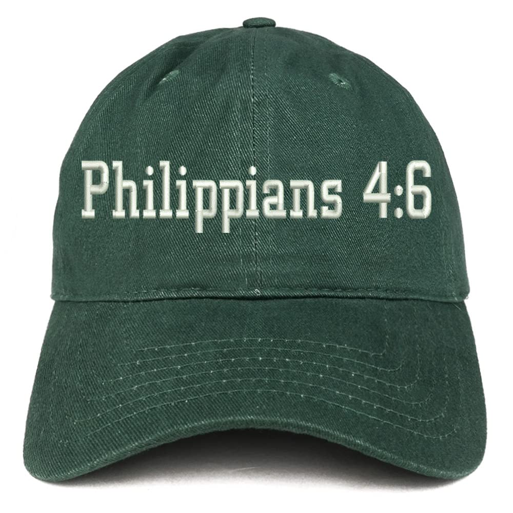 Trendy Apparel Shop Philippians 4:6 Low Profile Soft Cotton Baseball Cap