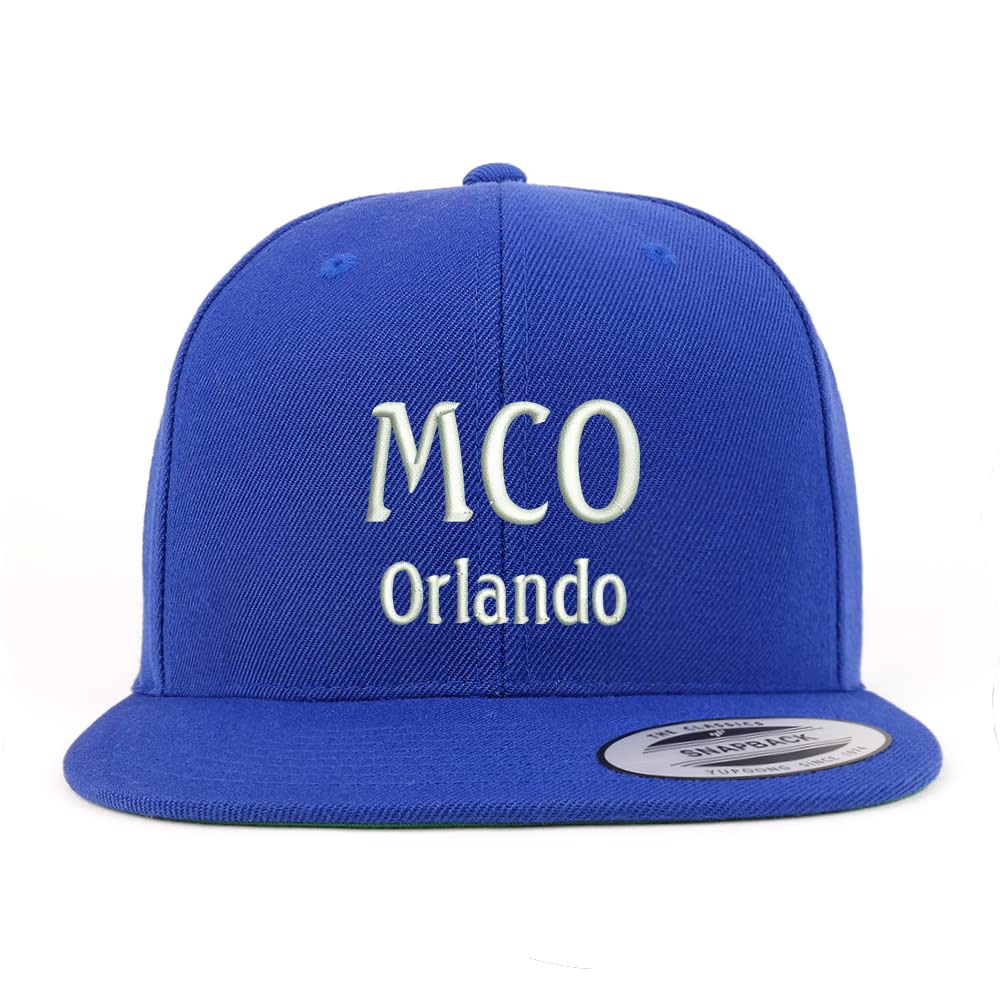 Trendy Apparel Shop MCO Orlando Embroidered Flatbill Snapback