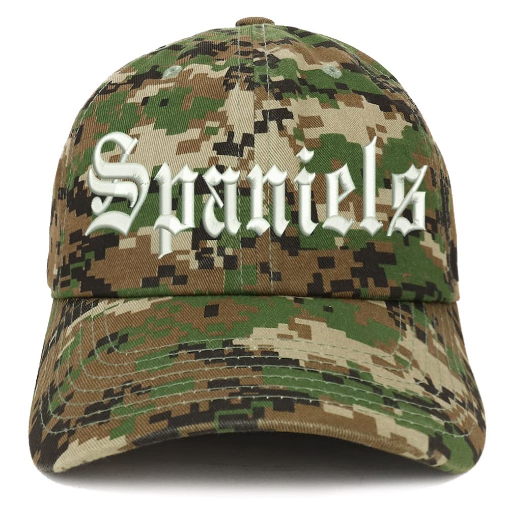 Trendy Apparel Shop Old English Spaniels Low Profile Soft Cotton Baseball Cap