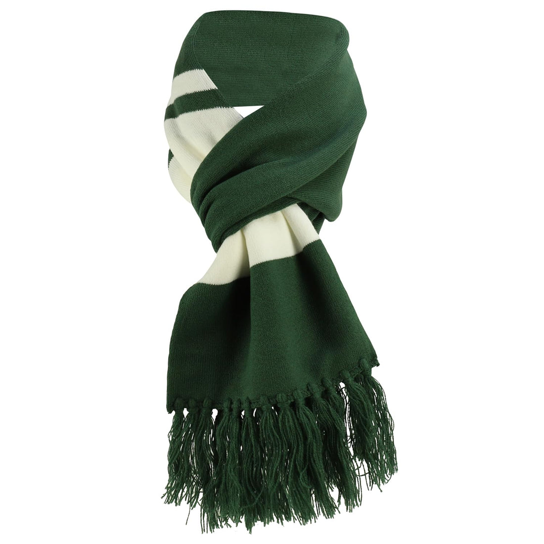 Trendy Apparel Shop Double Layer Knit Gameday Two Tone Scarf