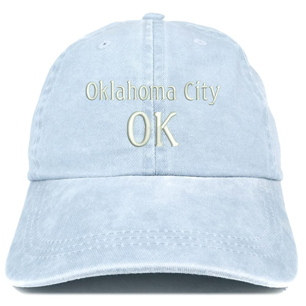 Trendy Apparel Shop Oklahoma City OK Embroidered Pigment Dyed Washed Baseball Cap