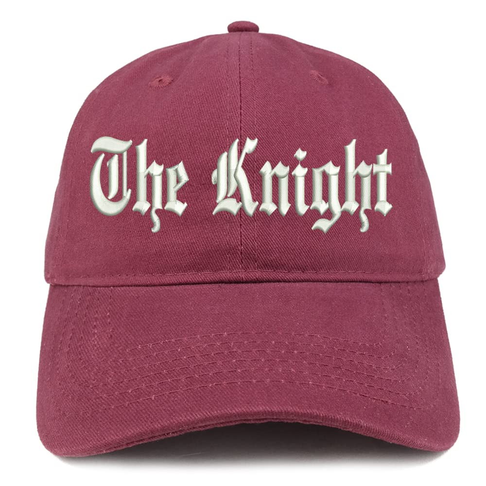 Trendy Apparel Shop The Knight Old English Low Profile Soft Cotton Baseball Cap