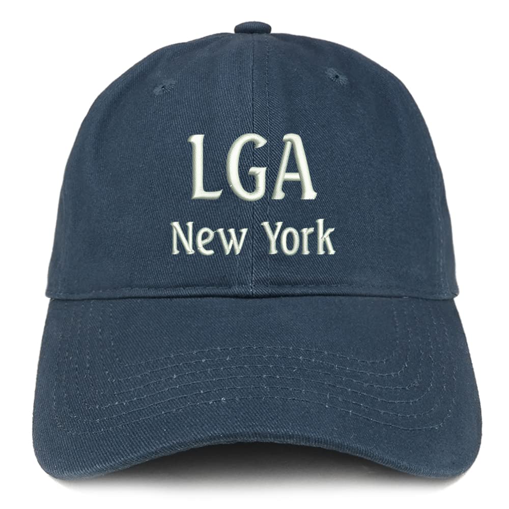 Trendy Apparel Shop LGA New York Low Profile Soft Cotton Baseball Cap