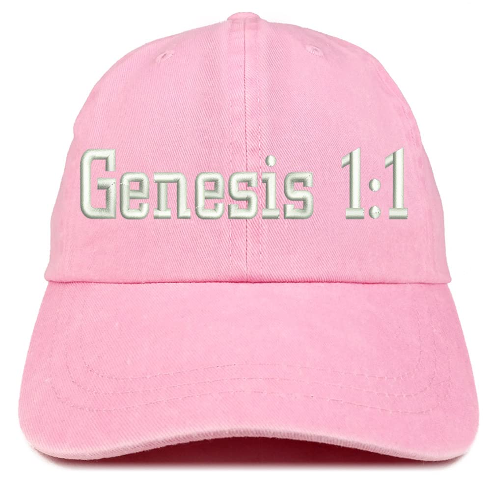 Trendy Apparel Shop Genesis 1:1 Washed Pigment Dyed Baseball Cap