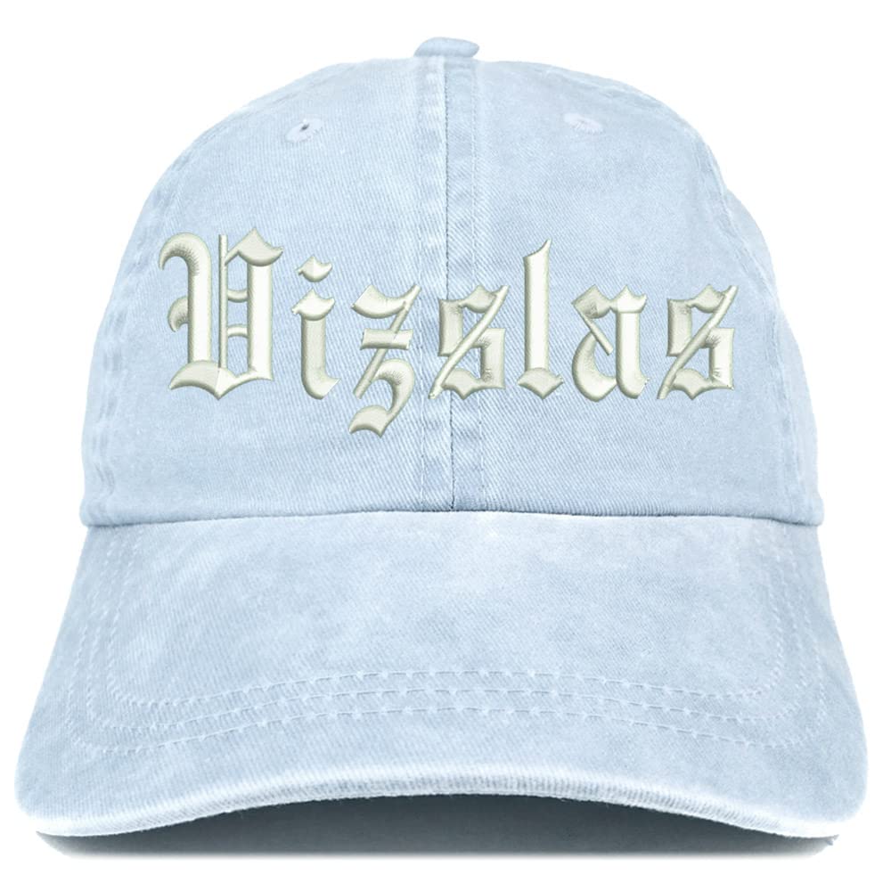 Trendy Apparel Shop Old English Vizslas Washed Pigment Dyed Baseball Cap