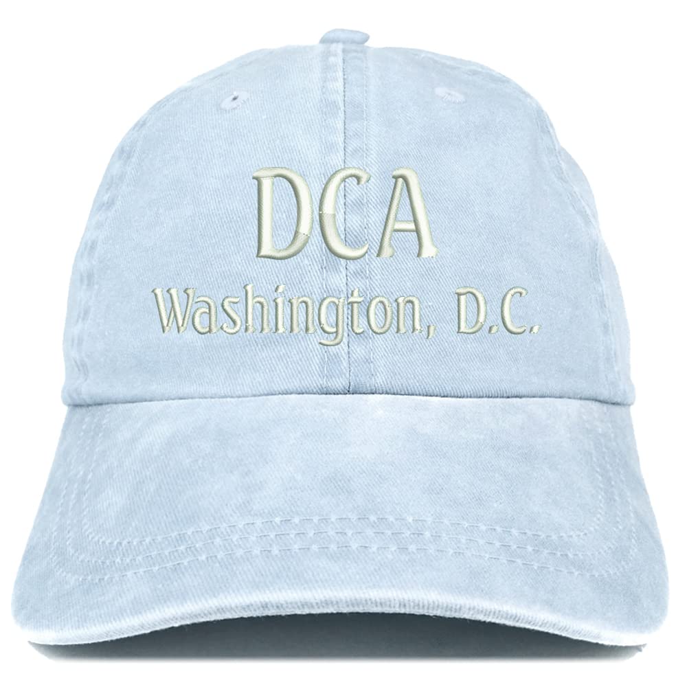 Trendy Apparel Shop DCA Washington DC Embroidered Pigment Dyed Washed Baseball Cap