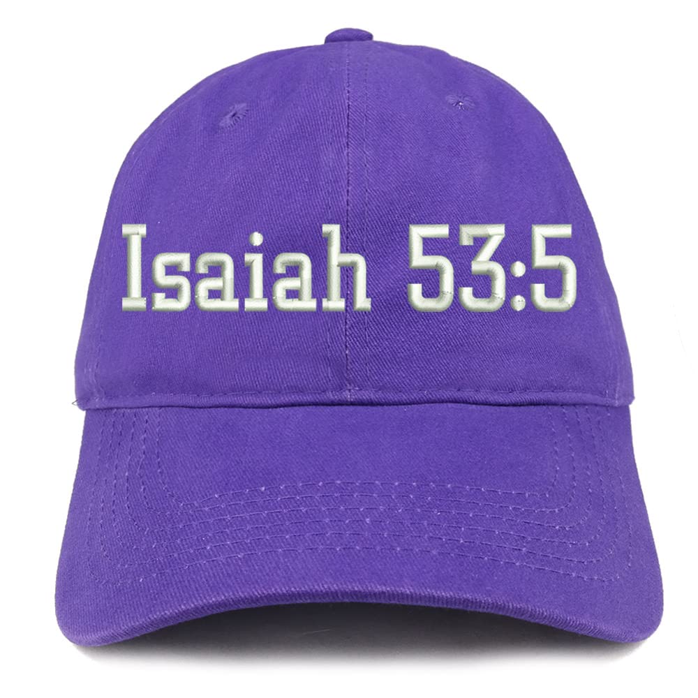 Trendy Apparel Shop Isaiah 53:5 Low Profile Soft Cotton Baseball Cap