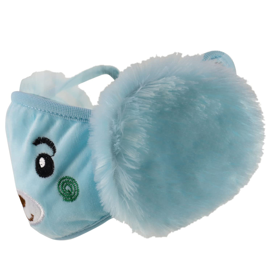 Trendy Apparel Shop Kids Winter Animal Face Breathable Bear Mask & Earmuffs