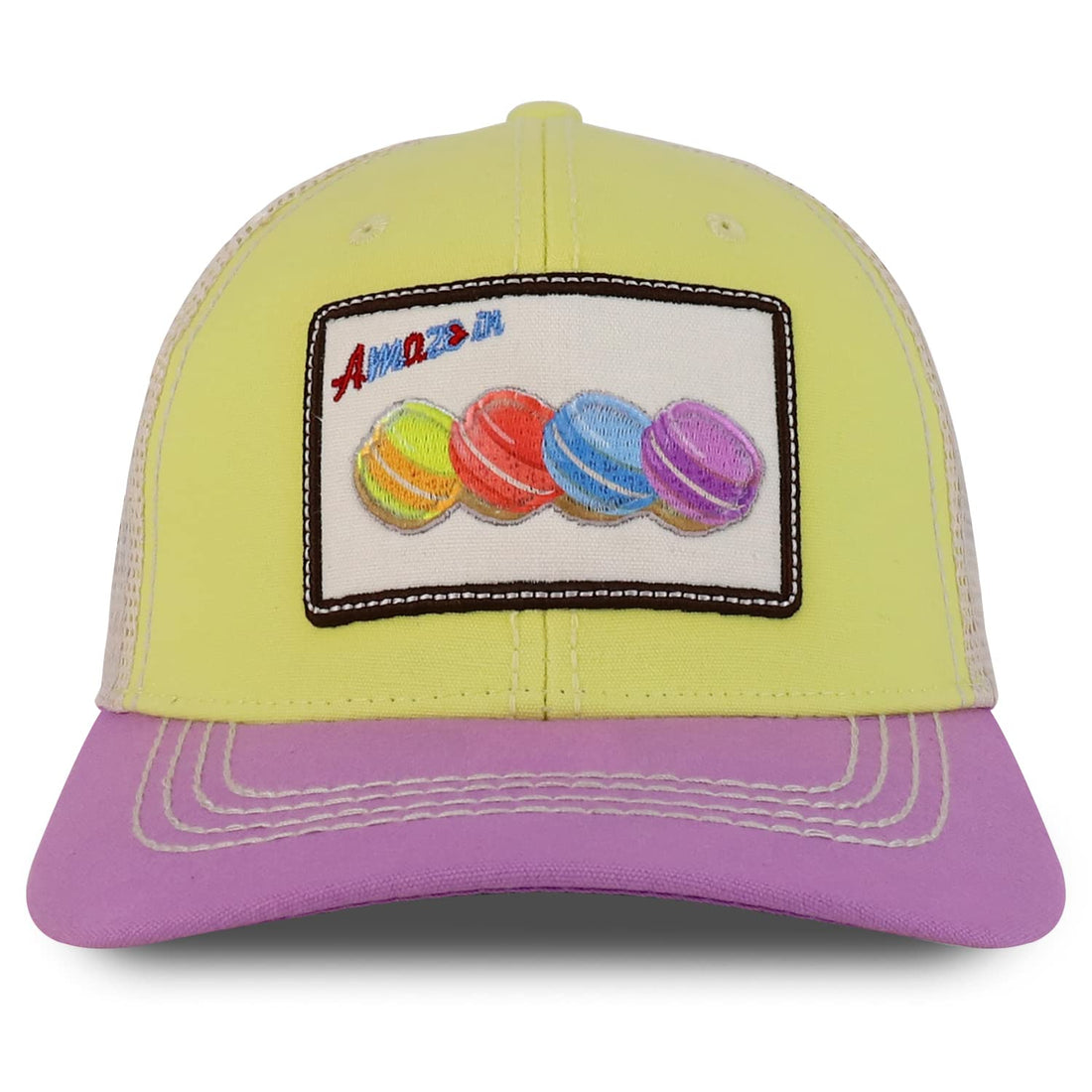 Trendy Apparel Shop Square Sweet Deserts Embroidered Trucker Baseball Cap