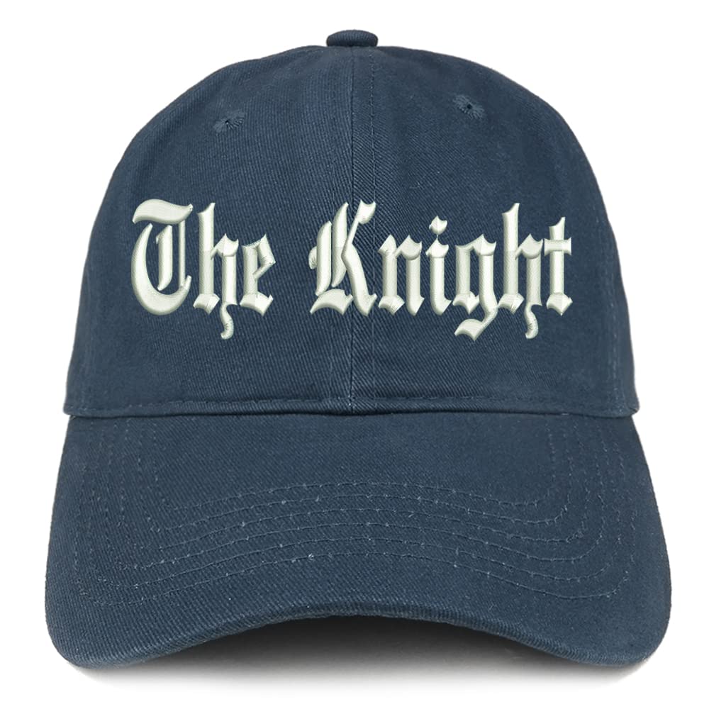Trendy Apparel Shop The Knight Old English Low Profile Soft Cotton Baseball Cap