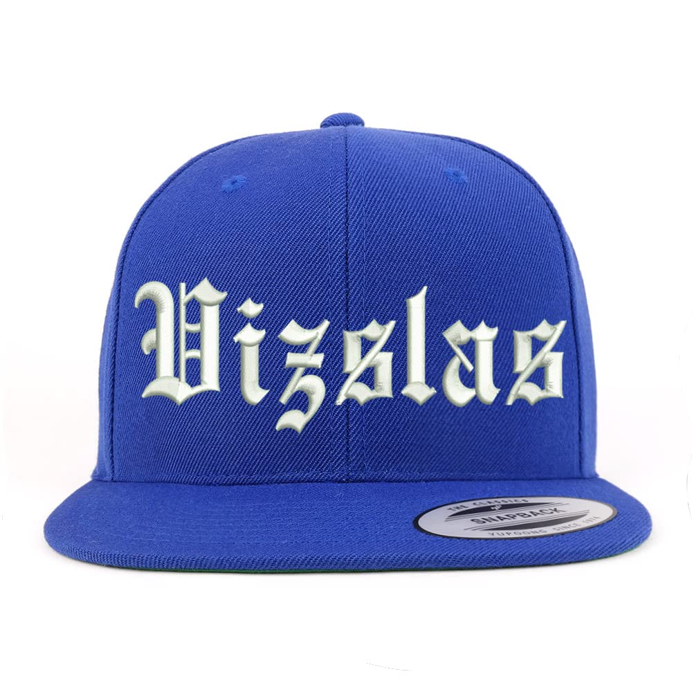 Trendy Apparel Shop Old English Vizslas Embroidered Flatbill Snapback