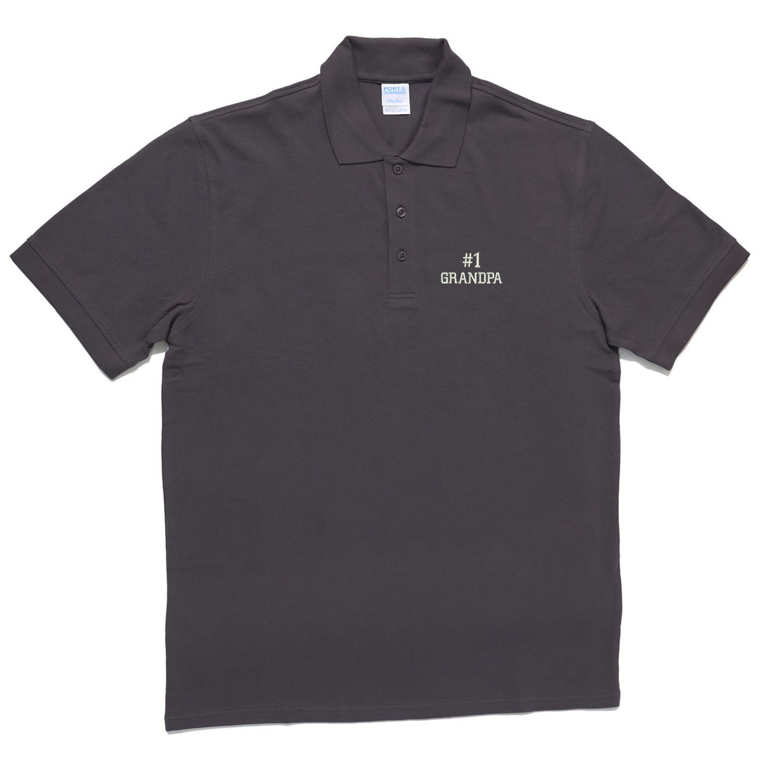 Trendy Apparel Shop Number #1 Grandpa Combed Ring Spun Cotton Collared Polo Shirt