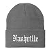 Trendy Apparel Shop Nashville Old English Embroidered Long Cuff Beanie