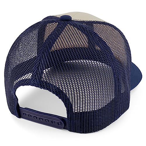 Trendy Apparel Shop Astronant Embroidered Patch Structured 6 Panel Mesh Back Trucker Cap