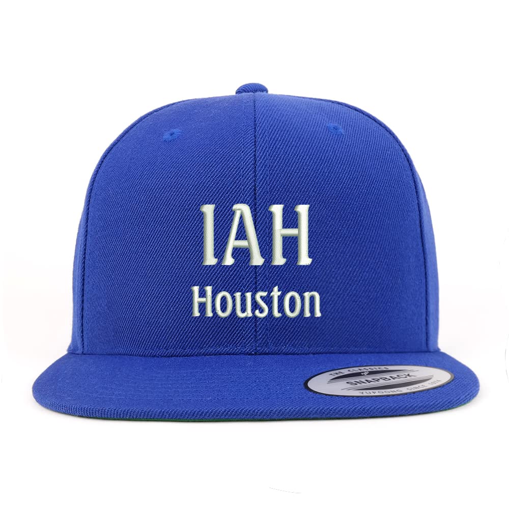 Trendy Apparel Shop IAH Houston Embroidered Flatbill Snapback