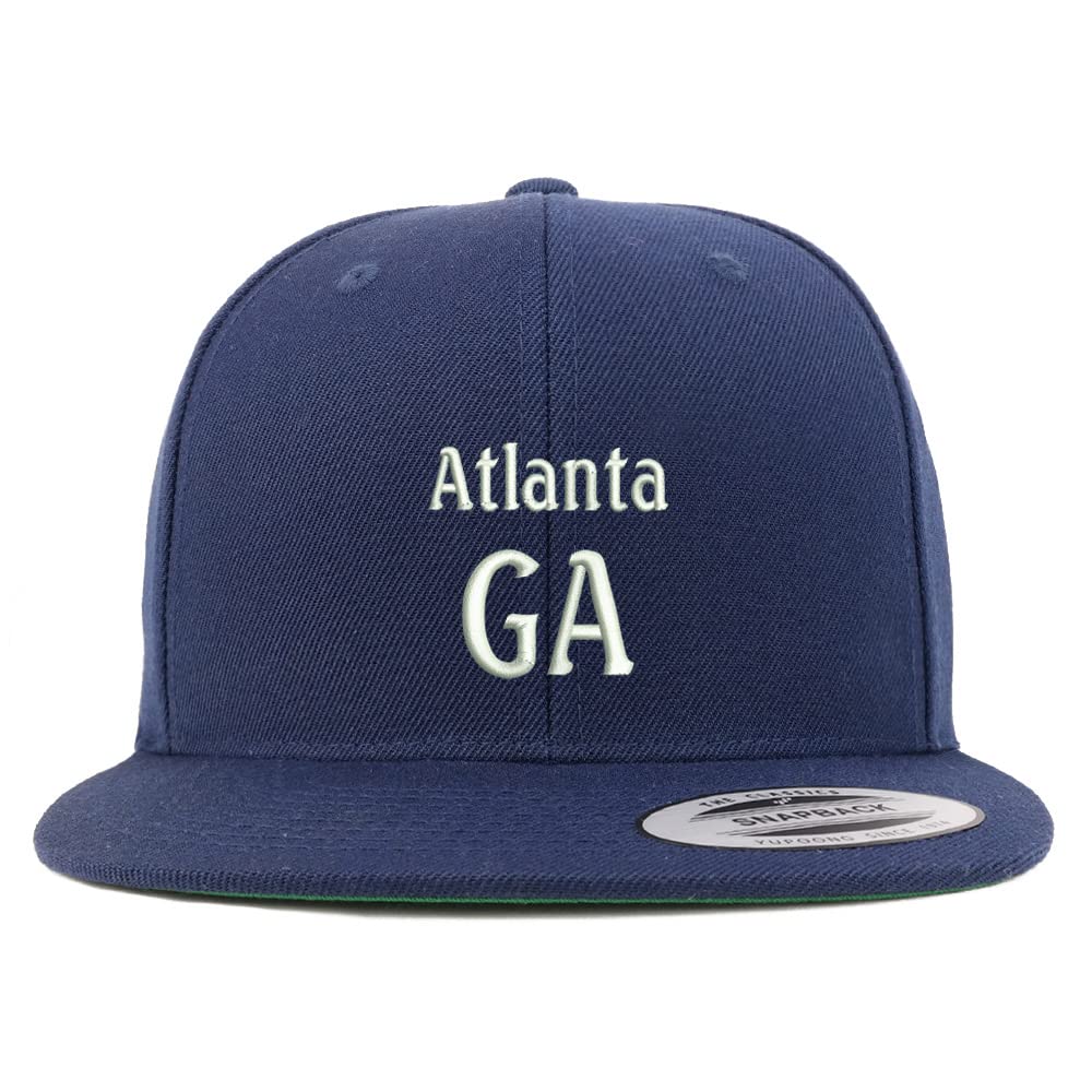 Trendy Apparel Shop Atlanta GA Embroidered Flatbill Snapback