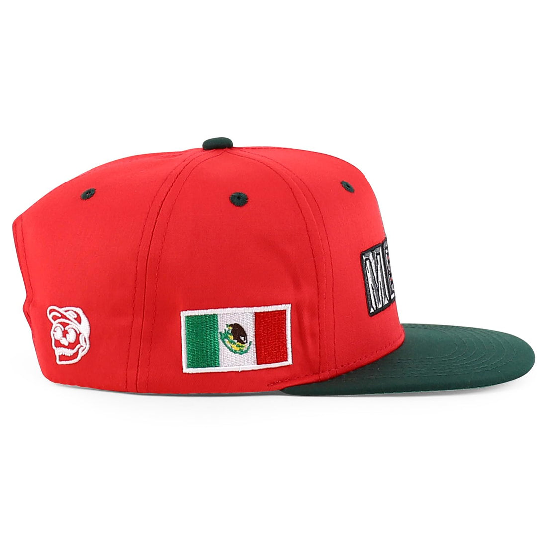 Trendy Apparel Shop Mexico Guadalupe Embroidered Flat Bill Snapback Cap