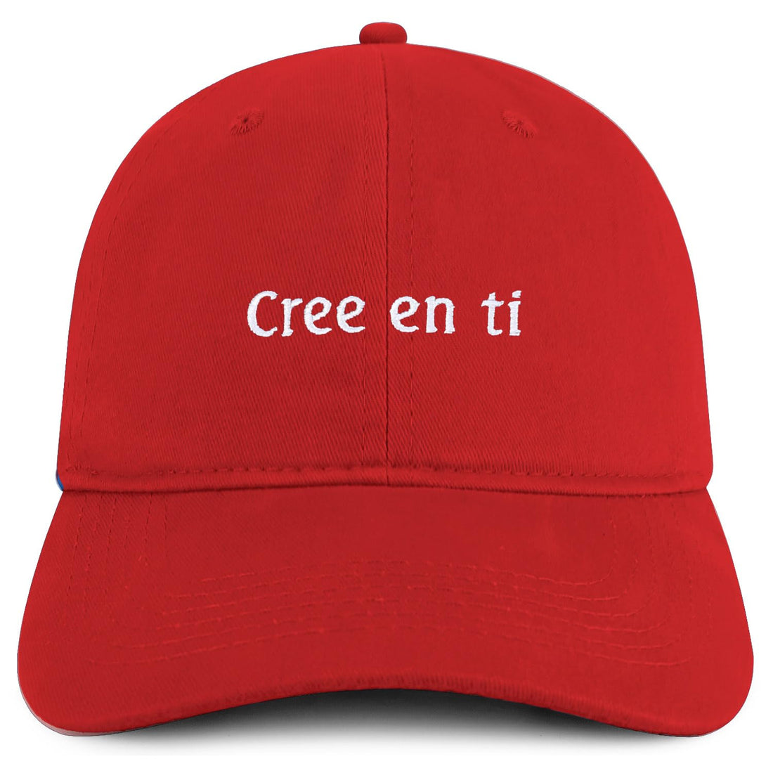 Trendy Apparel Shop Cree en ti Embroidered Cotton Low Profile Dad Hat