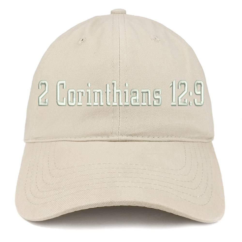Trendy Apparel Shop 2 Corinthians 12:9 Low Profile Soft Cotton Baseball Cap