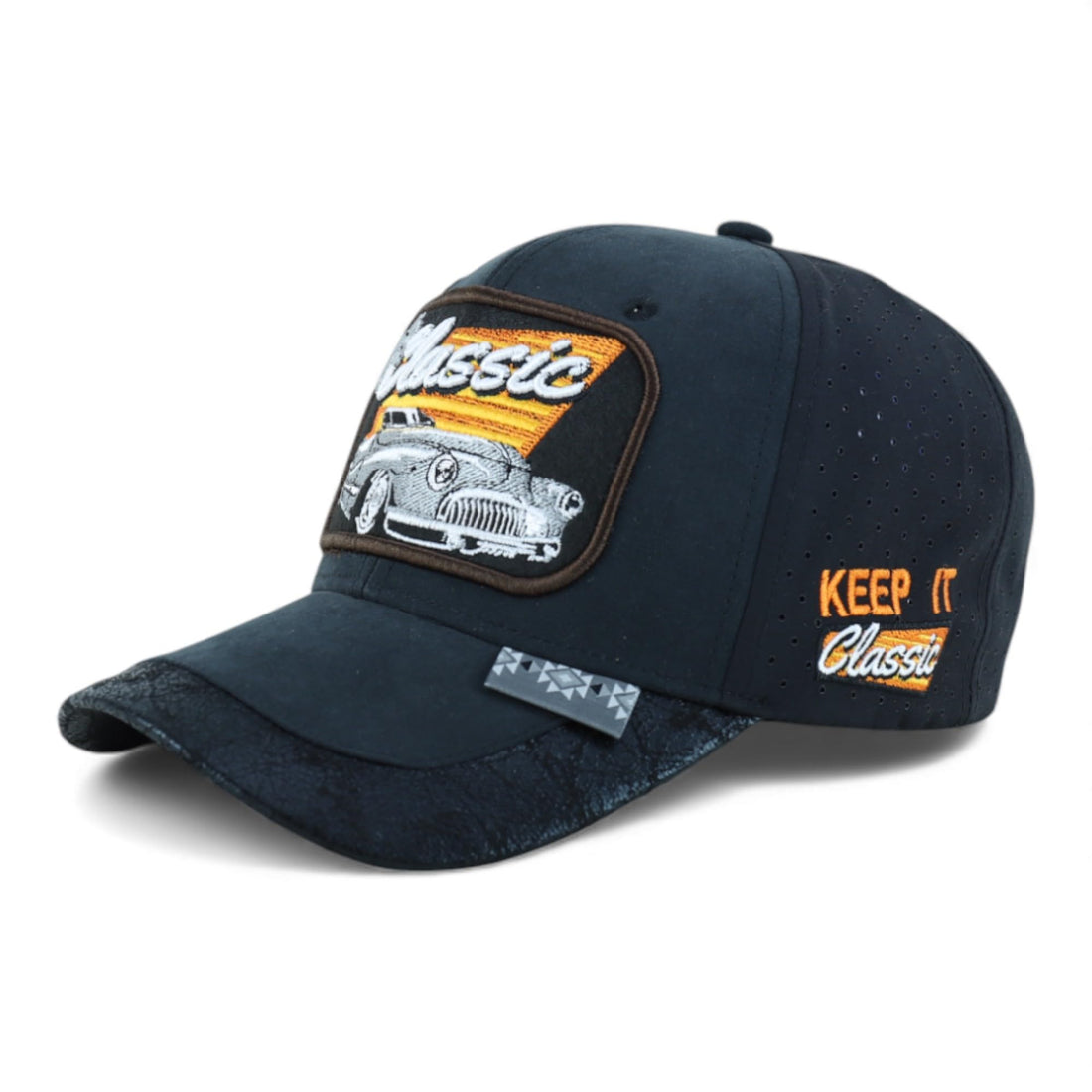 Trendy Apparel Shop Classic Car Embroidered Mesh Back Baseball Cap