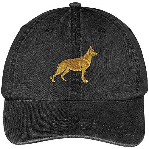 Trendy Apparel Shop German Shepherd Embroidered Dog Theme Low Profile Dad Hat Cotton Cap