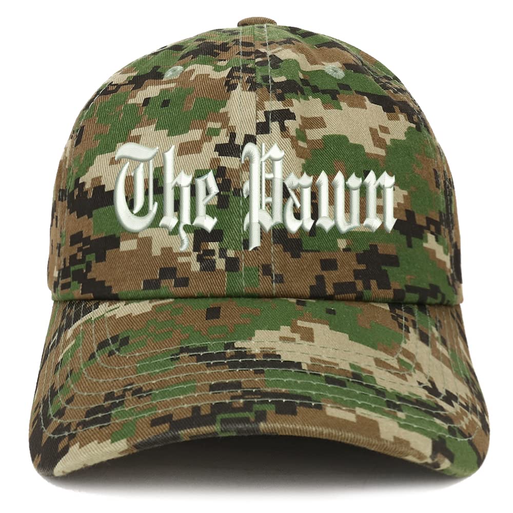 Trendy Apparel Shop The Pawn Old English Low Profile Soft Cotton Baseball Cap