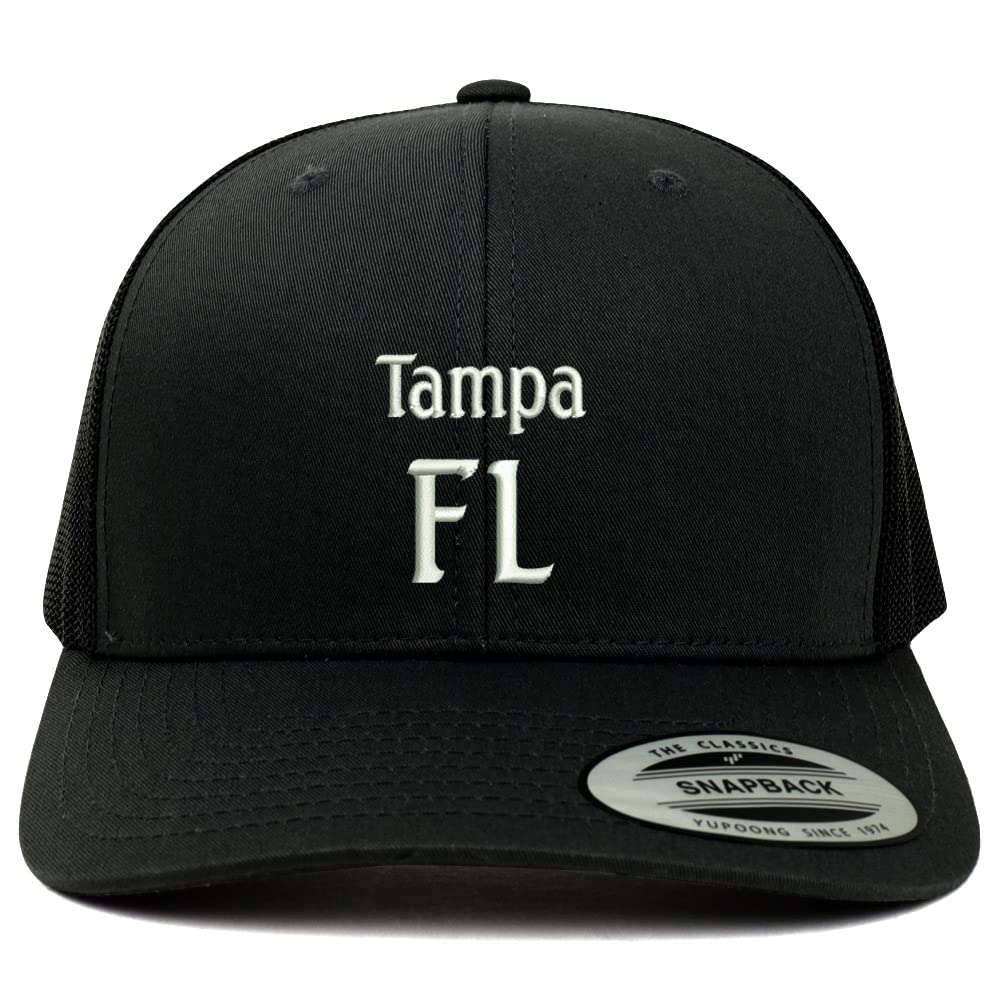 Trendy Apparel Shop Tampa FL Embroidered Retro Fit Trucker Mesh Cap