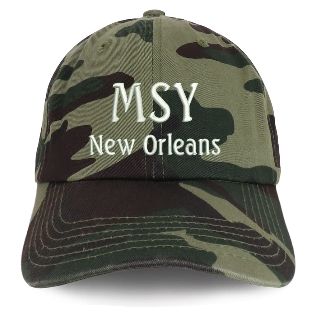 Trendy Apparel Shop MSY New Orleans Low Profile Soft Cotton Baseball Cap