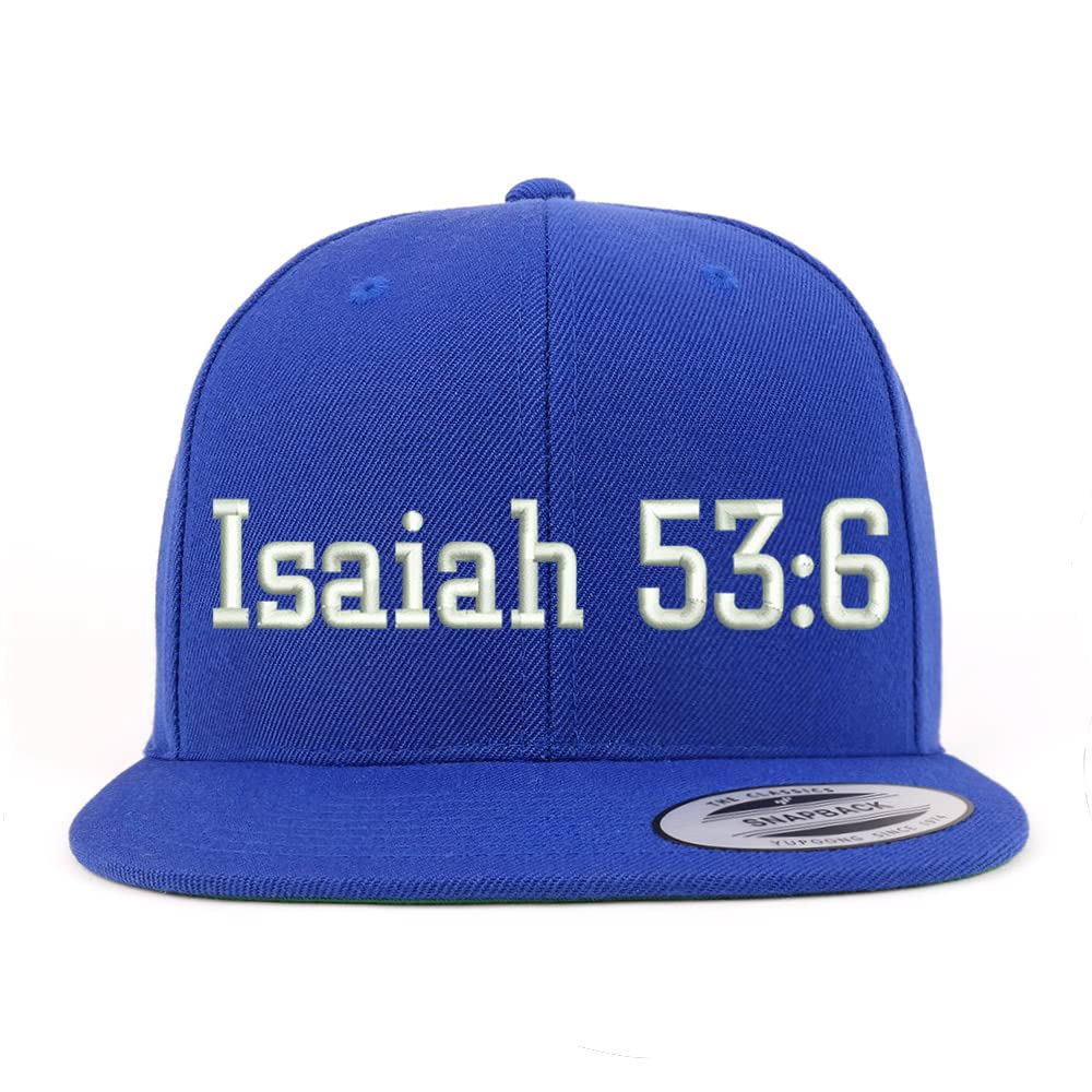 Trendy Apparel Shop Isaiah 53:6 Embroidered Flatbill Snapback