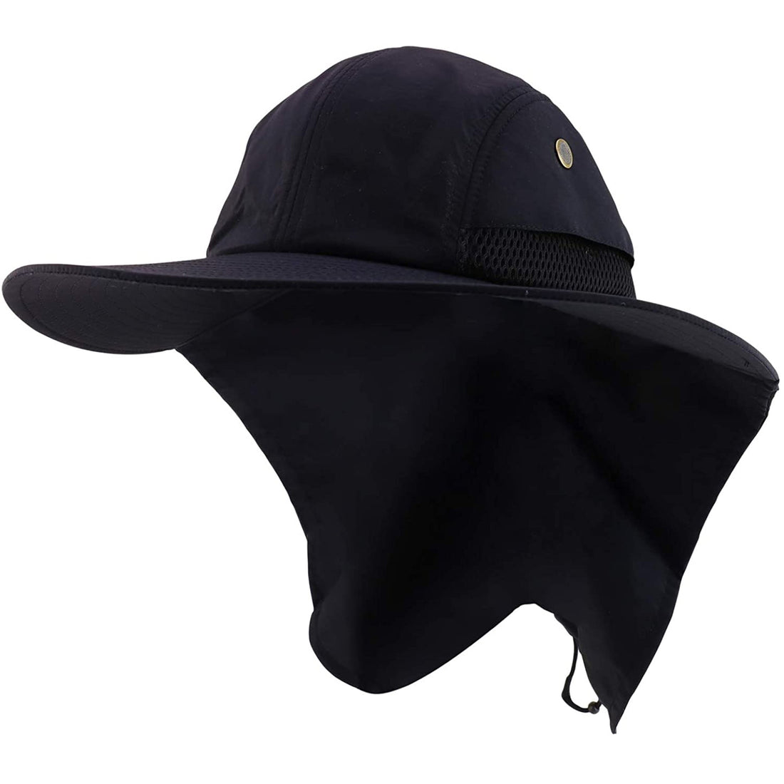 Trendy Apparel Shop XXL Oversized Large Polyester Fishing Cap with Neck Flap