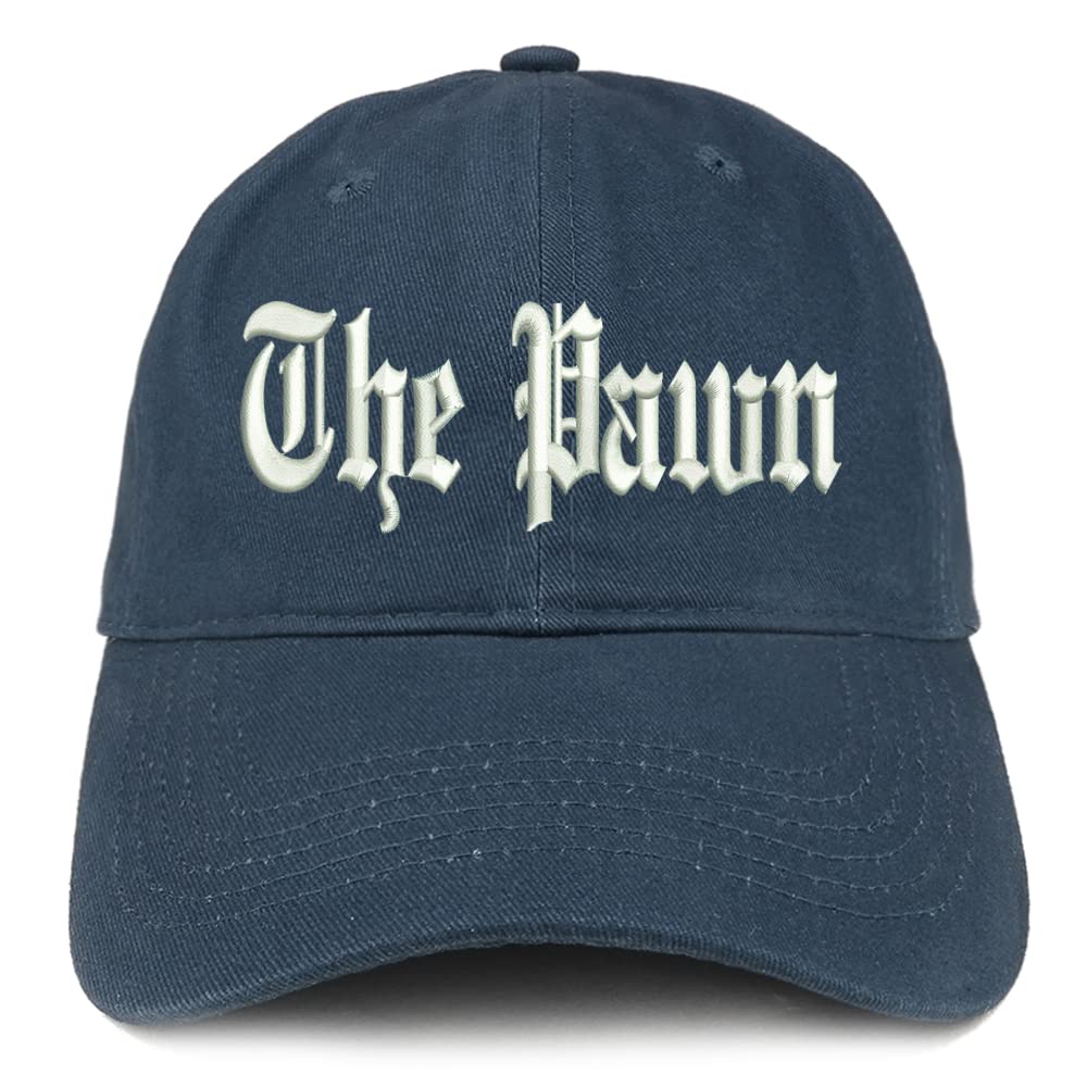 Trendy Apparel Shop The Pawn Old English Low Profile Soft Cotton Baseball Cap
