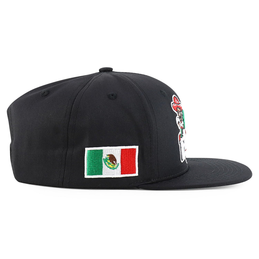Trendy Apparel Shop Mexico El Tri Soccer Theme Embroidered Flatbill Snapback Cap