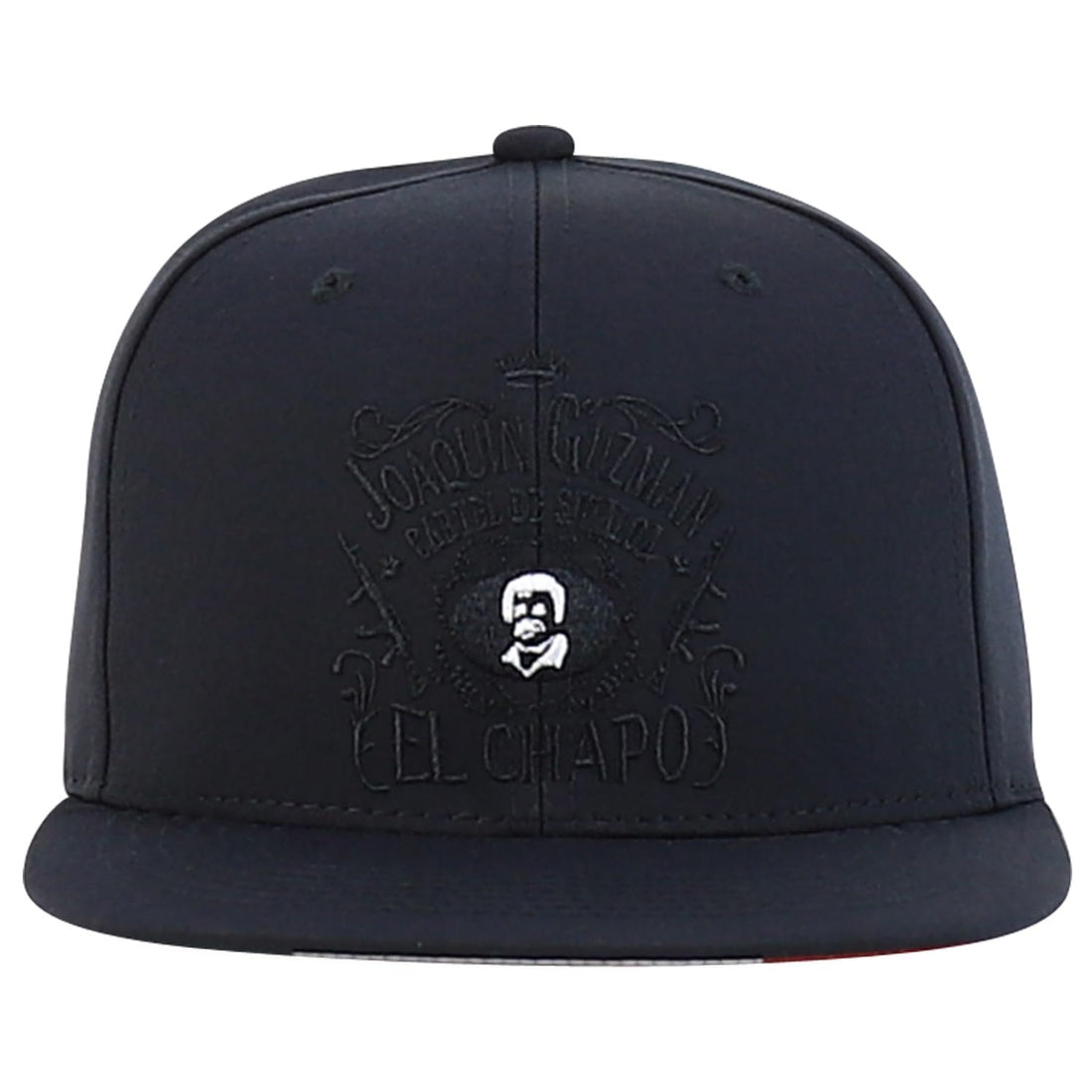 Trendy Apparel Shop Joaquin Guzman El Chapo Embrodiered Flat Bill Snapbcak Cap
