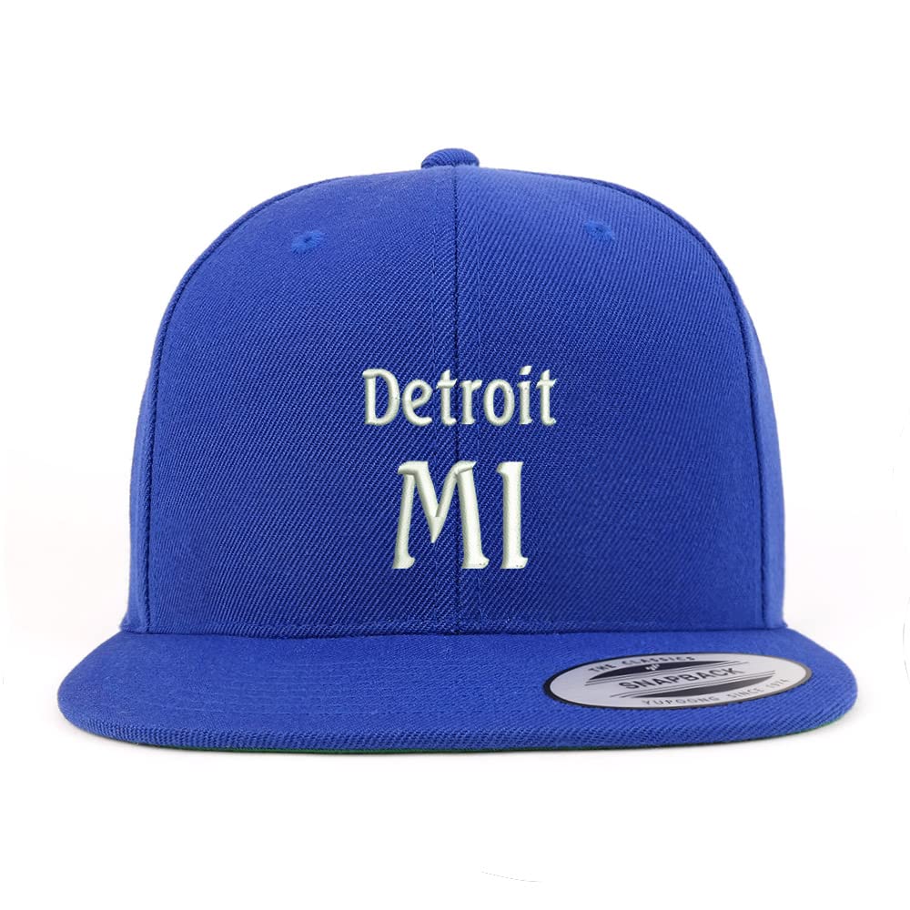 Trendy Apparel Shop Detroit MI Embroidered Flatbill Snapback