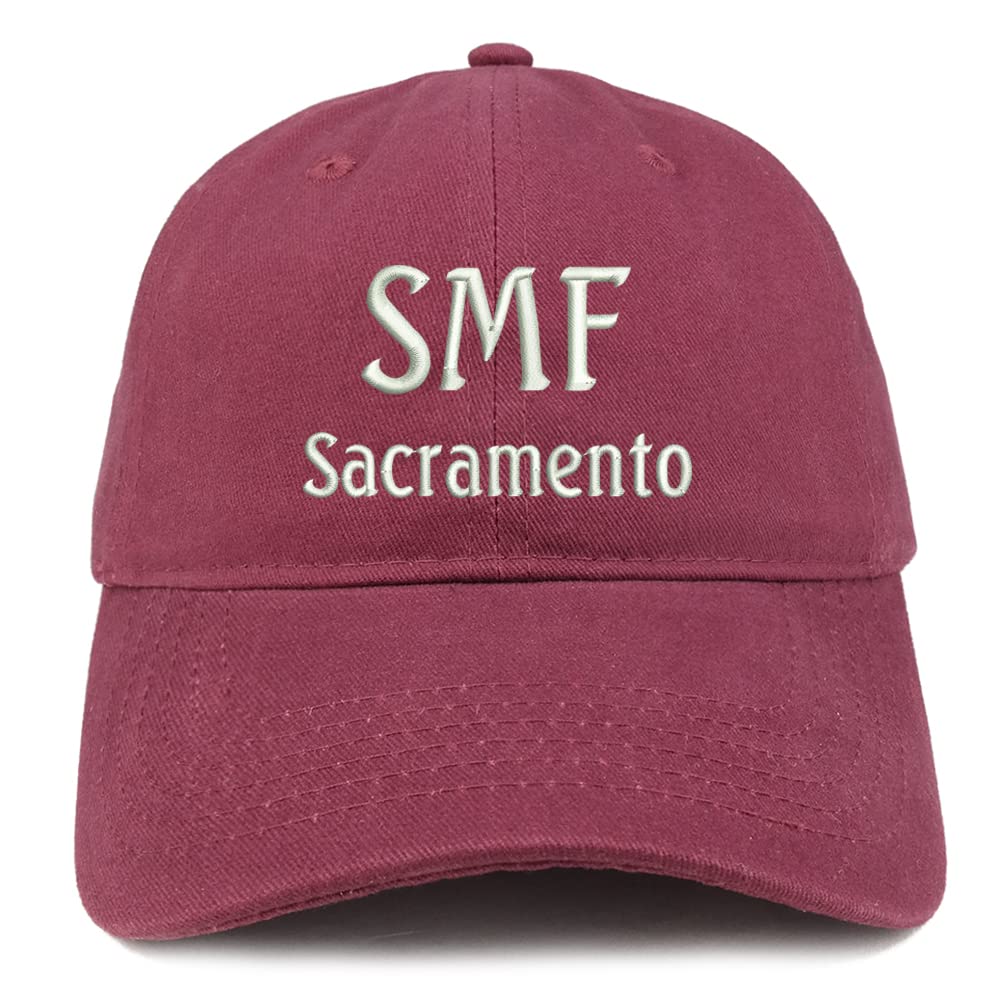 Trendy Apparel Shop SMF Sacramento Low Profile Soft Cotton Baseball Cap