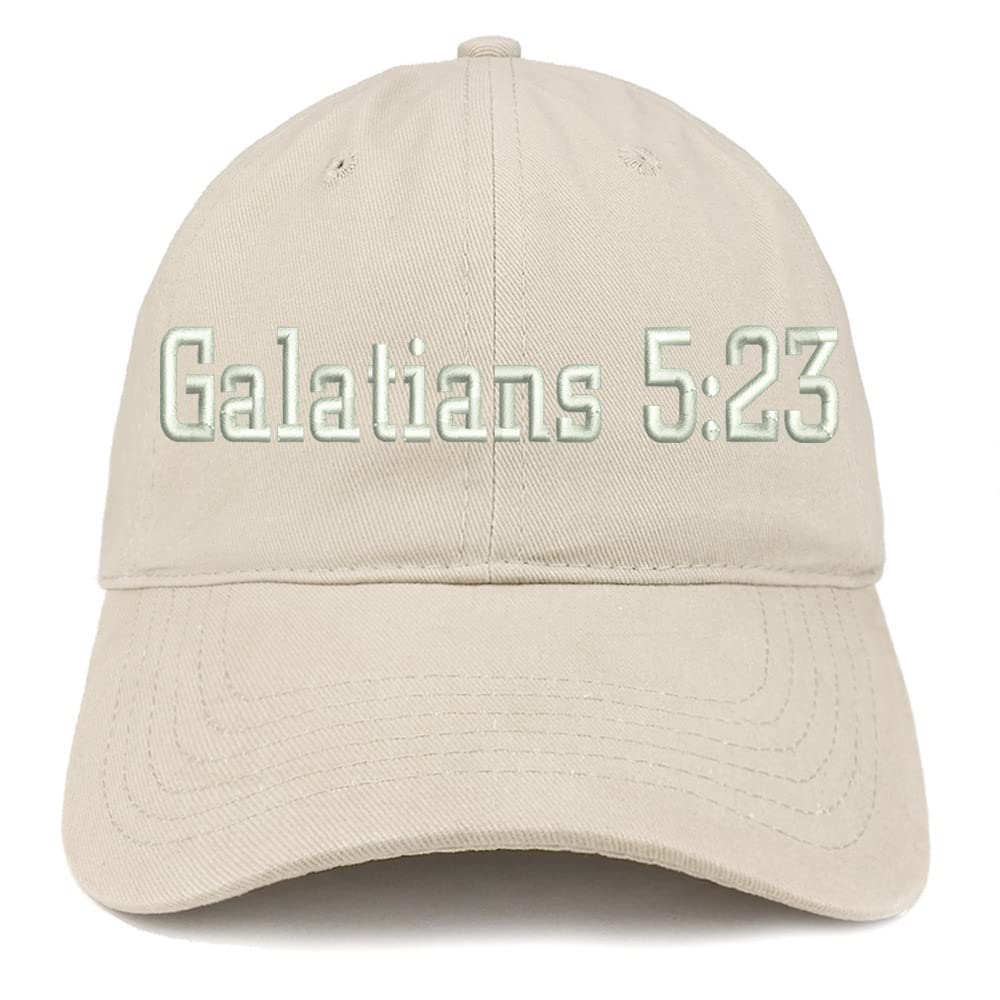 Trendy Apparel Shop Galatians 5:23 Low Profile Soft Cotton Baseball Cap