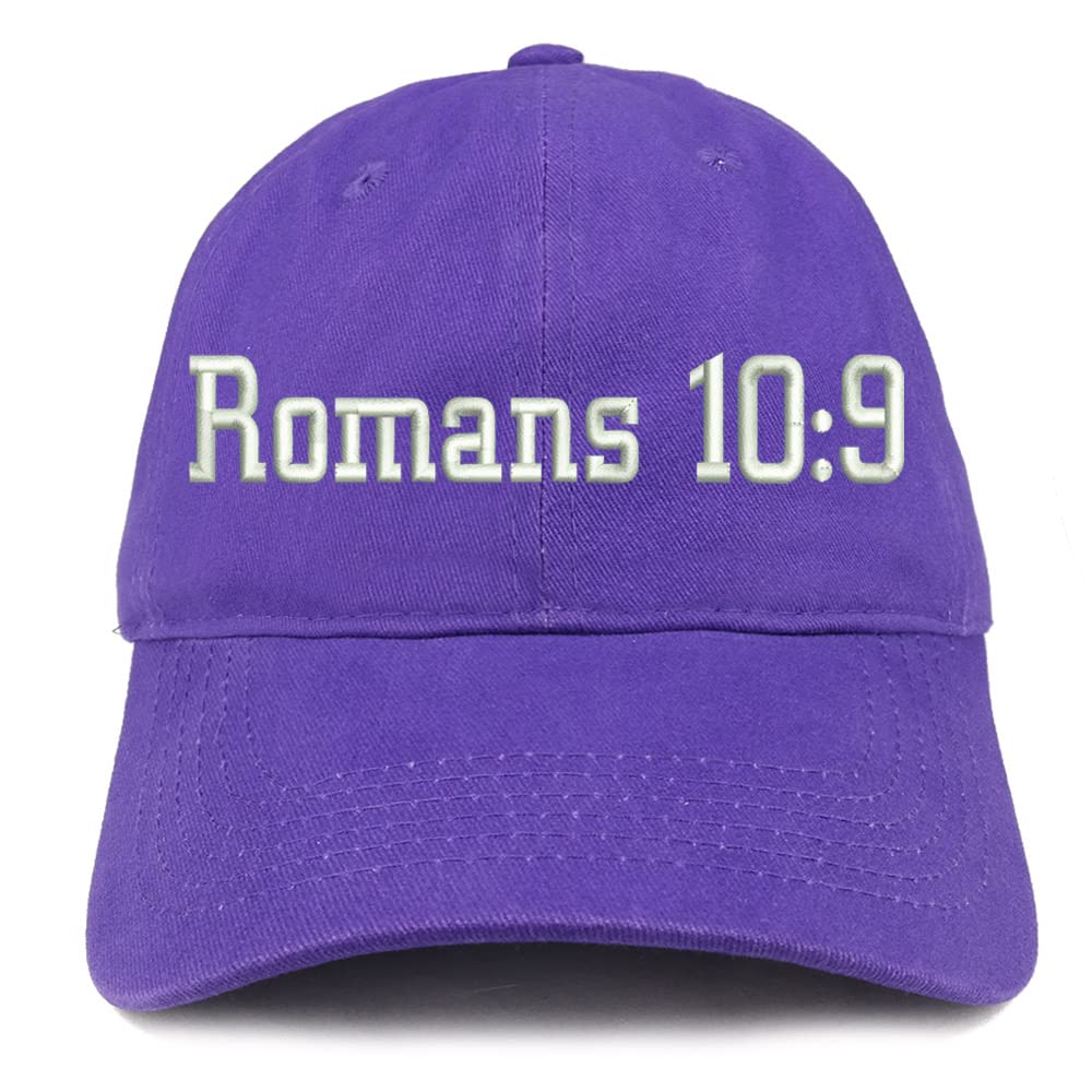 Trendy Apparel Shop Romans 10:9 Low Profile Soft Cotton Baseball Cap