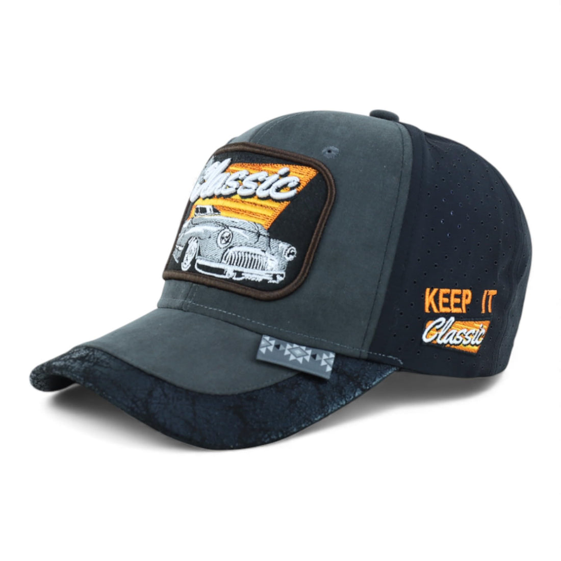 Trendy Apparel Shop Classic Car Embroidered Mesh Back Baseball Cap