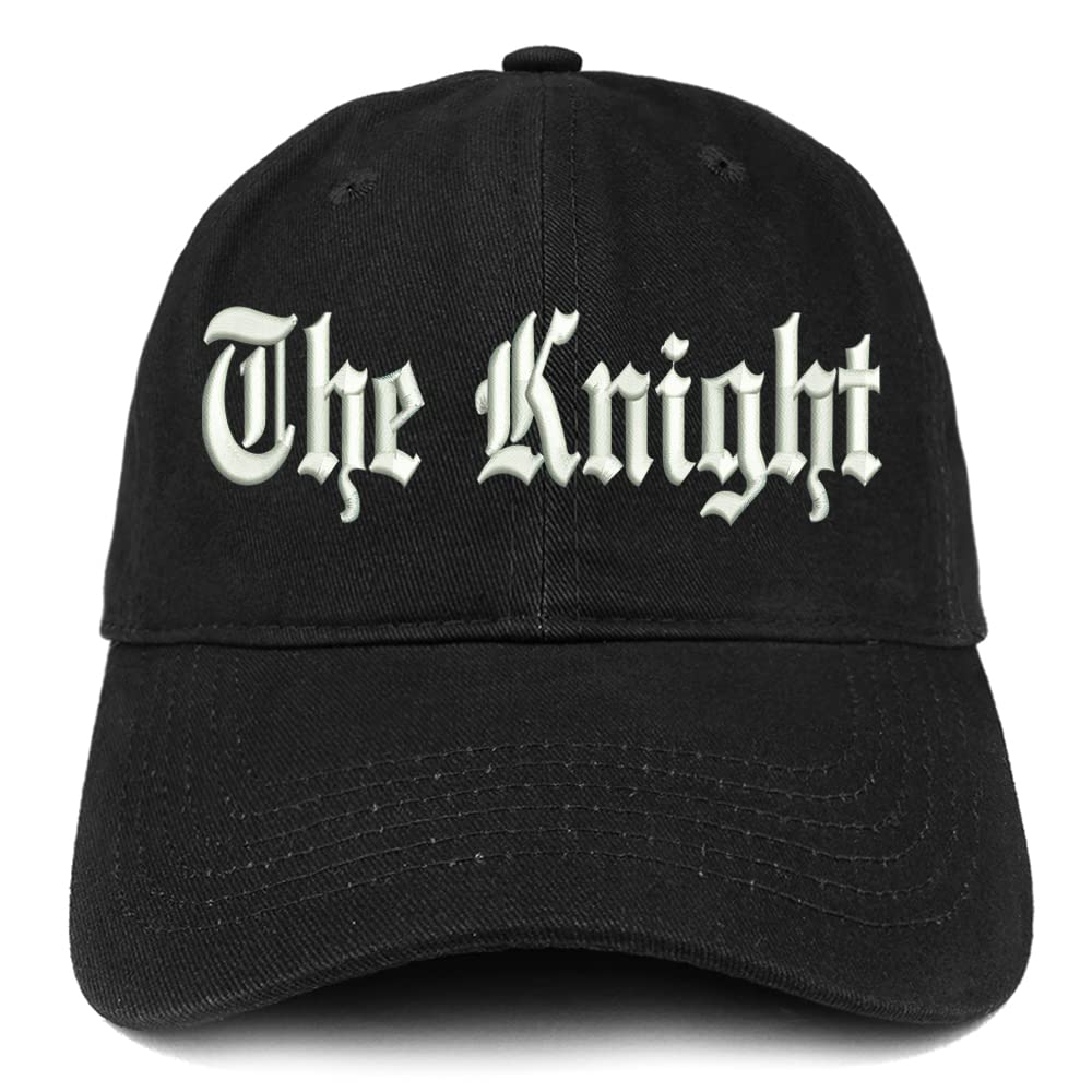 Trendy Apparel Shop The Knight Old English Low Profile Soft Cotton Baseball Cap