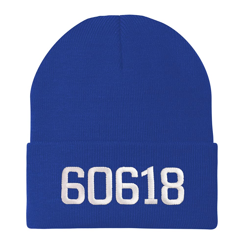 Trendy Apparel Shop 60618 Chicago IL Old English Embroidered Long Cuff Beanie