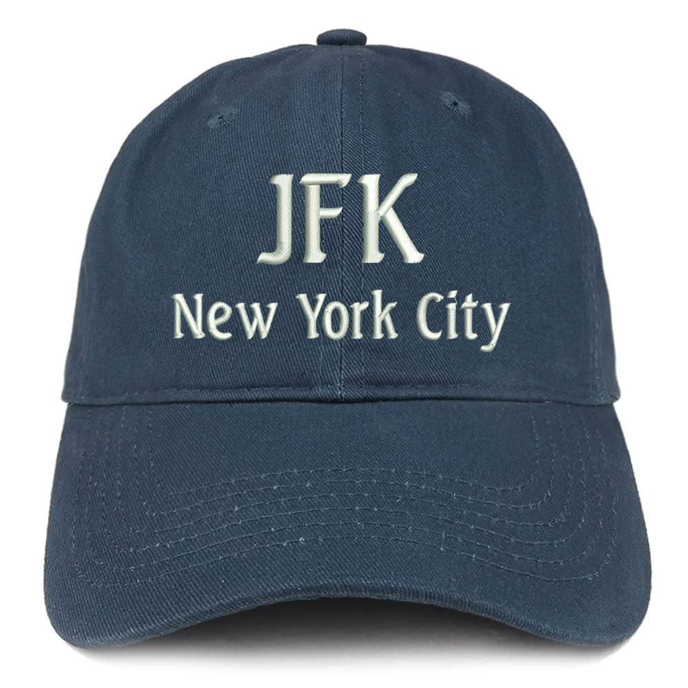 Trendy Apparel Shop JFK New York City Low Profile Soft Cotton Baseball Cap